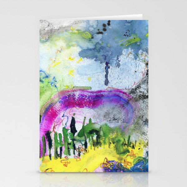 abstract landscape N.o 2 Stationery Cards