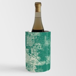 Scottsdale, Arizona - Artistic City Map - USA - Minimal Aesthetic Wine Chiller