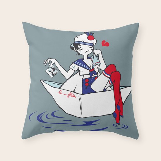 Adieu Marin. Throw Pillow