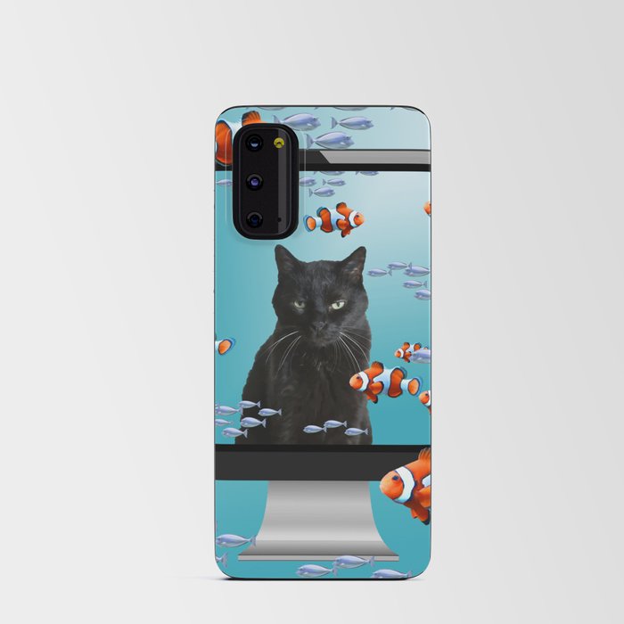Snoki Black Cat - Computer Clownfishes Fantasy Future Design Android Card Case
