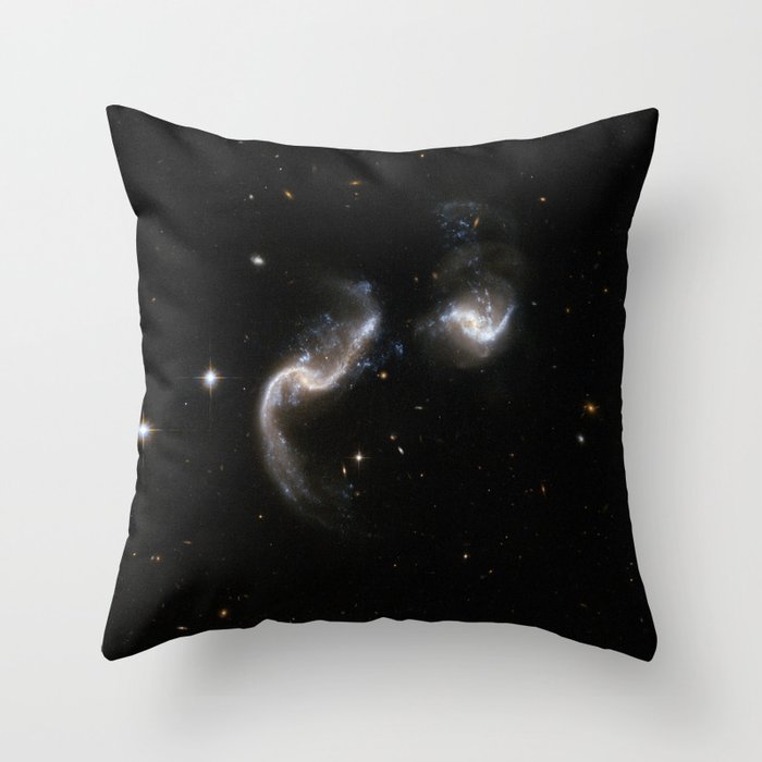 Interacting Galaxies Arp 256 Throw Pillow