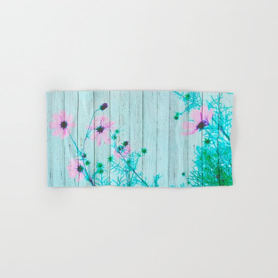 Sweet Flowers on Wood 03 Hand & Bath Towel