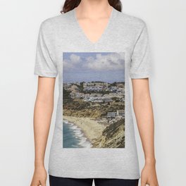Portugal beach V Neck T Shirt