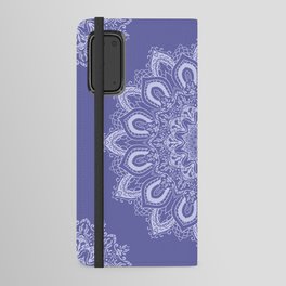 Elegant Periwinkle Purple Blue Boho Mandala Android Wallet Case