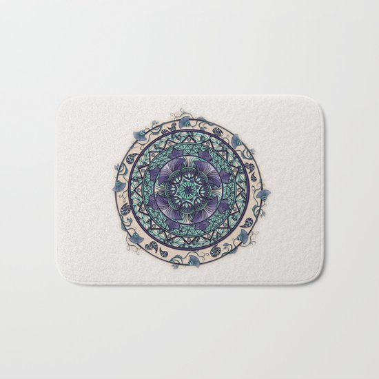 Morning Mist Mandala Bath Mat