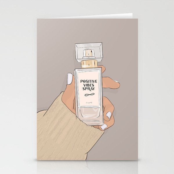Perfume Fashion Quote Illustration Stationery Cards