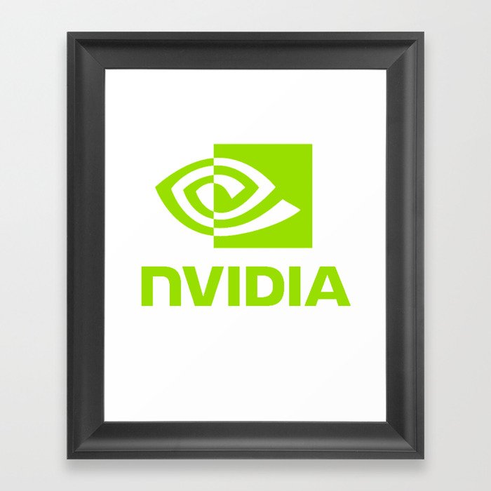 NVIDIA Logo For Gamers Framed Art Print