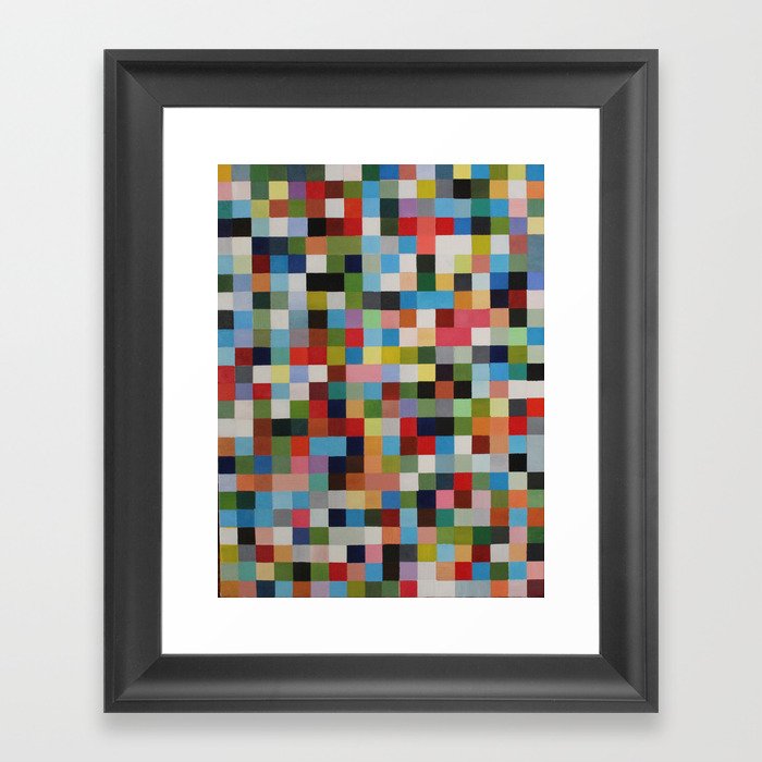 432 Squares Framed Art Print