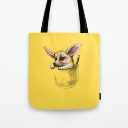 Pocket fennec fox Tote Bag