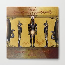 Horus Egyptian deities. Metal Print | Magic, Protection, Culture, History, Horus, Sign, Religion, Egypt, Power, Black 