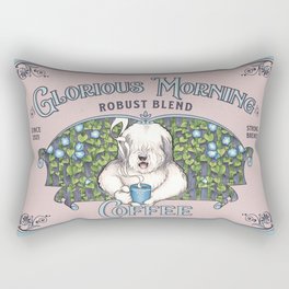 Old English Sheepdog Vintage Coffee  Rectangular Pillow