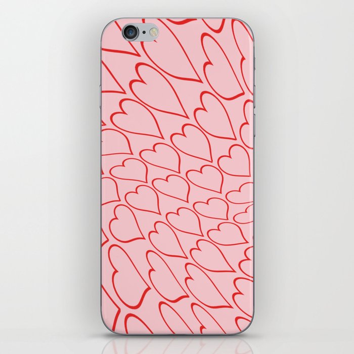 heart pattern iPhone Skin
