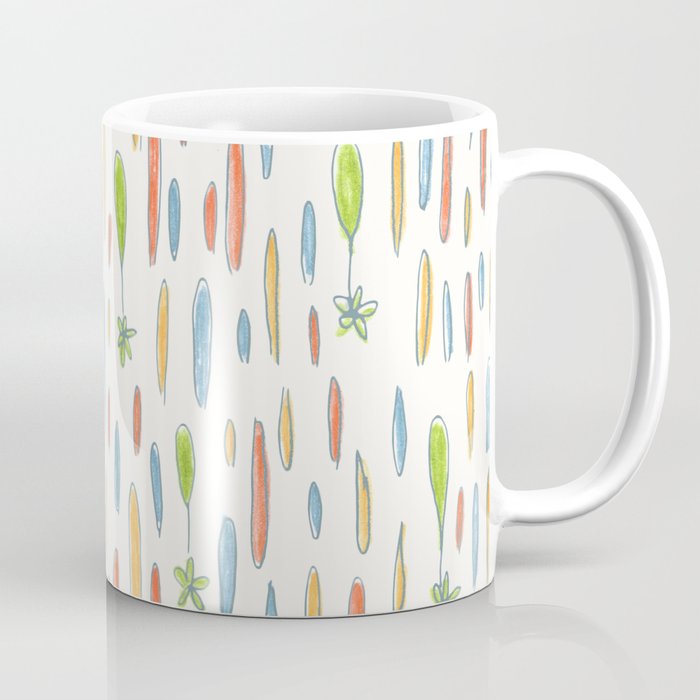 Multicolor Rainfall pattern Coffee Mug