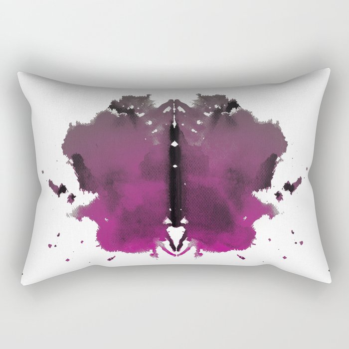Rorschach test 2 in color   Rectangular Pillow