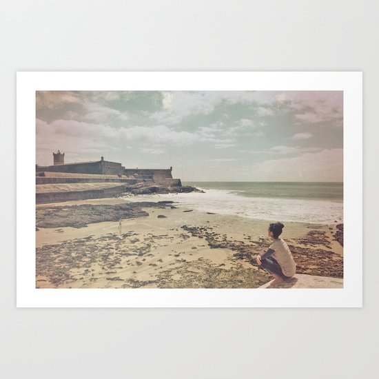 retro summer Art Print