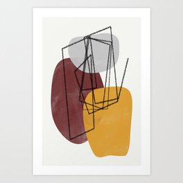 Abstract shapes #5 Art Print