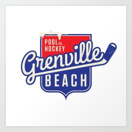 Pool de Hockey Grenville Beach Art Print
