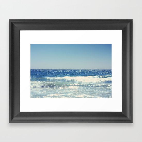 Blue Framed Art Print