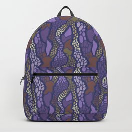 Vibora Backpack | Snakeprint, Drawing, Digital, Animalprint, Snake, Violet, Purple 