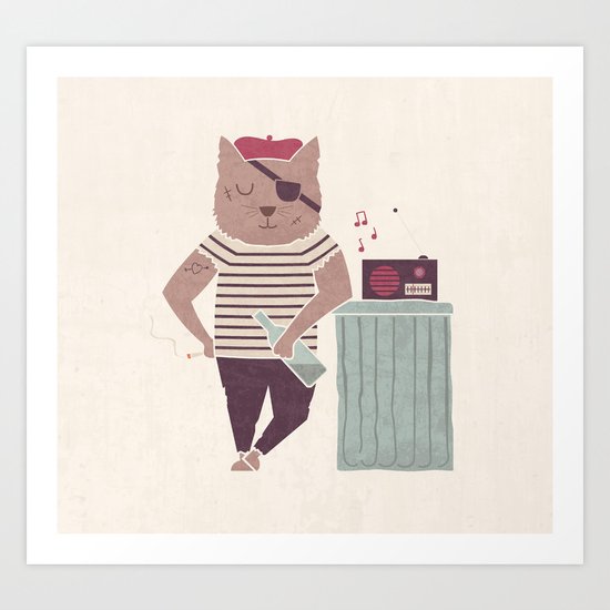Stray Life Art Print