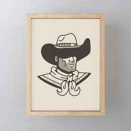 Faceless Cowboy Framed Mini Art Print
