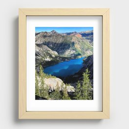 Looking Back at Colchuck Recessed Framed Print
