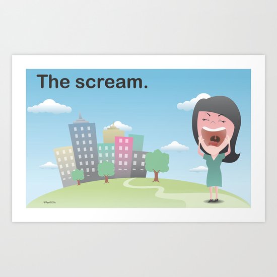 The scream. Art Print