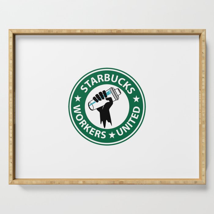 SB Workers United Barista Labor Union Serving Tray