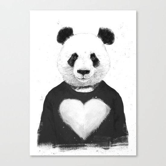 Lovely panda Canvas Print