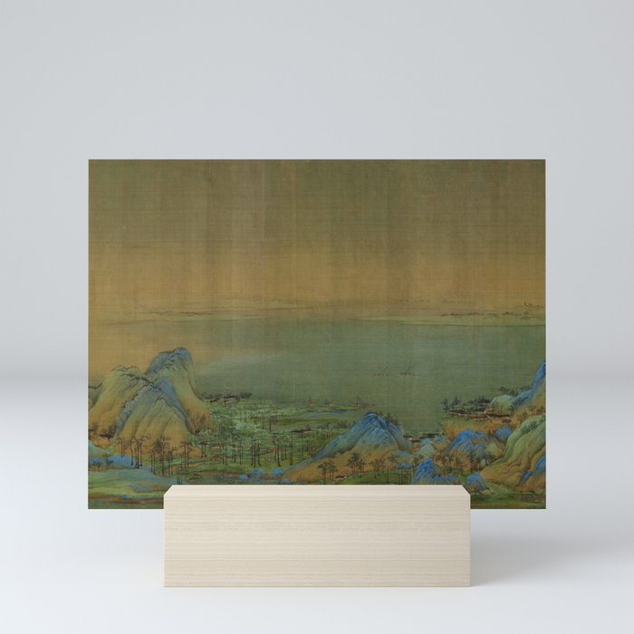 A Thousand Li of Rivers and Mountains by  Wang Ximeng Mini Art Print
