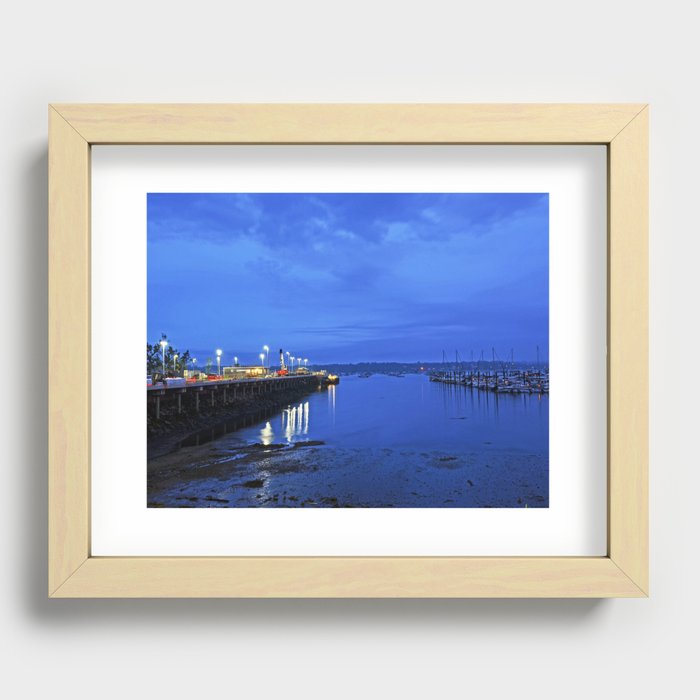 Salem Massachusetts Ferry Landing at Dusk North Shore Recessed Framed Print