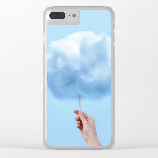 RAINY COTTON CLOUD Clear iPhone Case