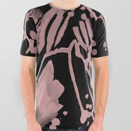 Electrical Spots in Black and Pink! All Over Graphic Tee
