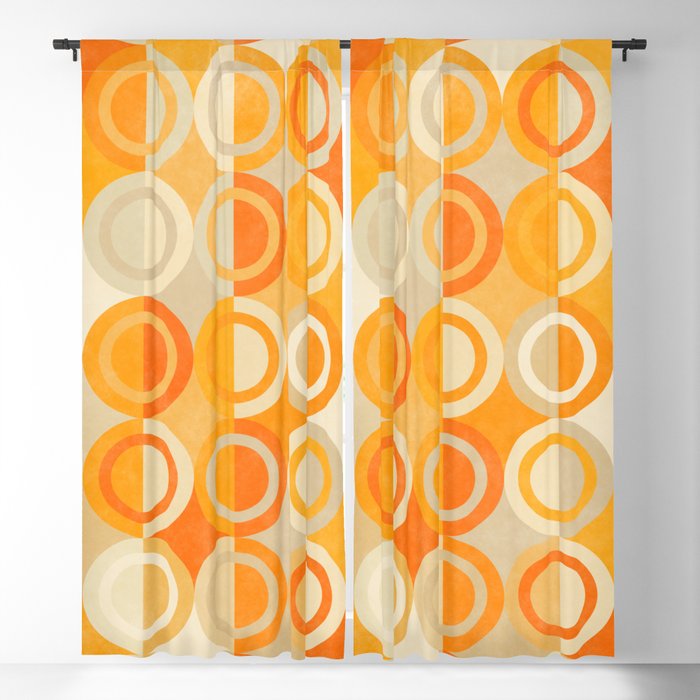 Geometric outlet blackout curtains