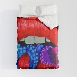 Tentacle Mouth (Red) Comforter