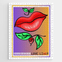 Love Lips Illustration Jigsaw Puzzle