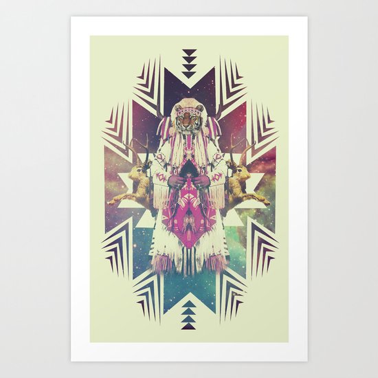 Tiger Chaman Art Print
