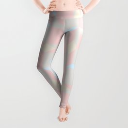 Vibrant and contemporary 3D geometric shapes | Seamless geometric pattern in shades of patels colors Leggings
