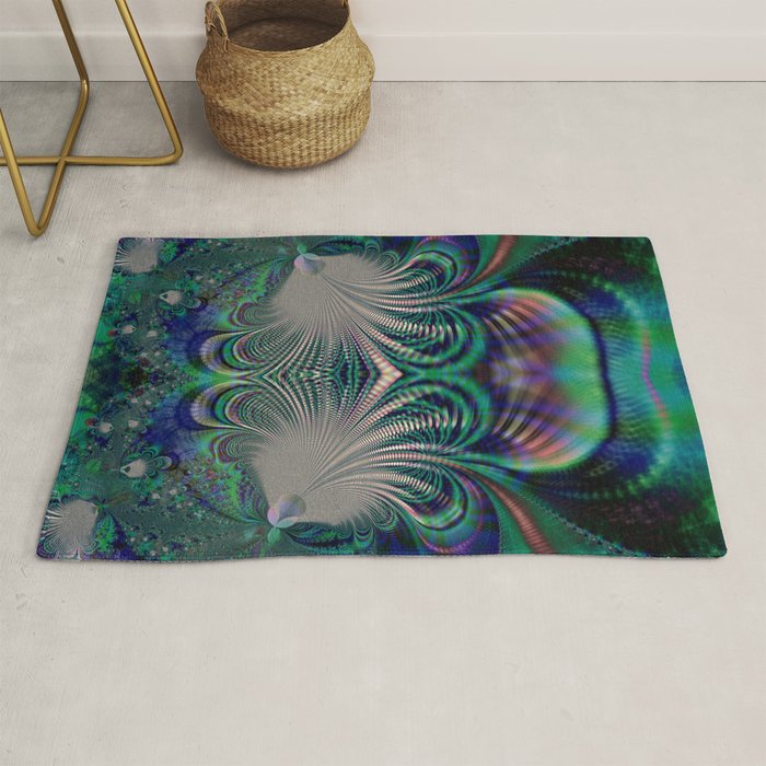 Fractal Abstract 7 Rug By Harveywarwick