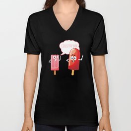 Coolest Pop Ever Ice Cream V Neck T Shirt