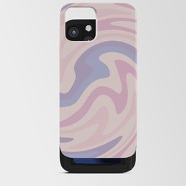 70s retro swirl pink and purple iPhone Card Case