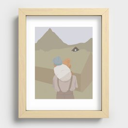 Amei te ver Recessed Framed Print