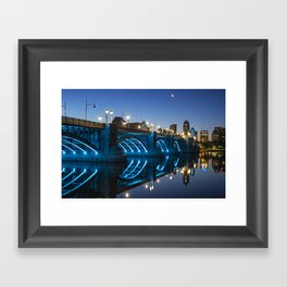 Longfellow Bridge Beautiful Reflection in the Charles River Boston MA Framed Art Print