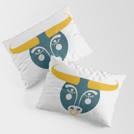 Taurus - Navy Retro Pillow Sham