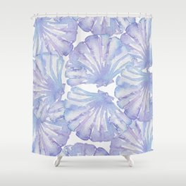 Shell Ya Later - Purple Seashell Pattern Shower Curtain
