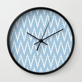 Chevron Pattern 537 Blue Wall Clock