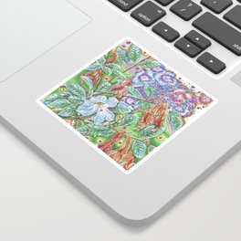 White Rhododendron  Sticker