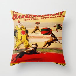 Vintage poster - Circus Throw Pillow