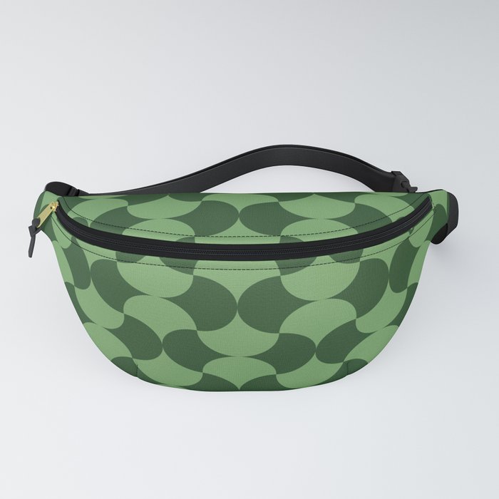 Deco 2 pattern green Fanny Pack