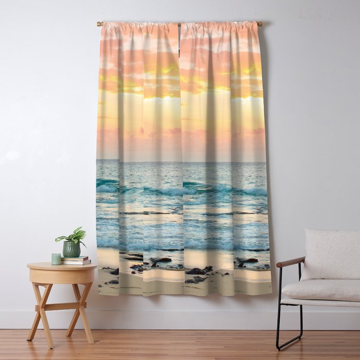 Hawaiian Sunrise Blackout Curtain by Amy Clark Society6